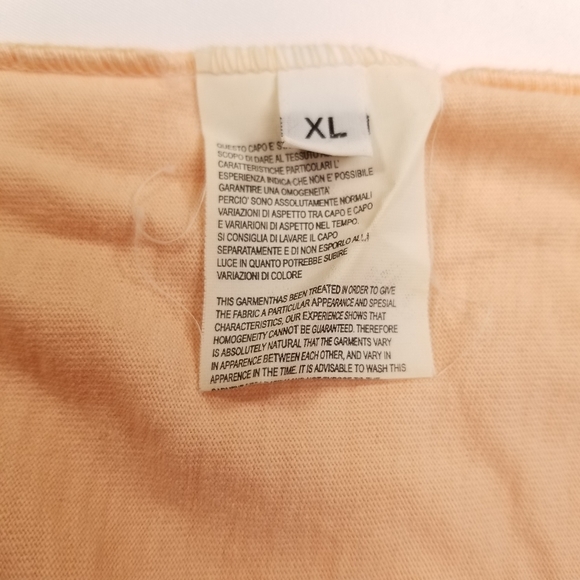 Diesel Women's Tank Top Pink Embroidered Logo Distressed Neck Size XL - Picture 6 of 8